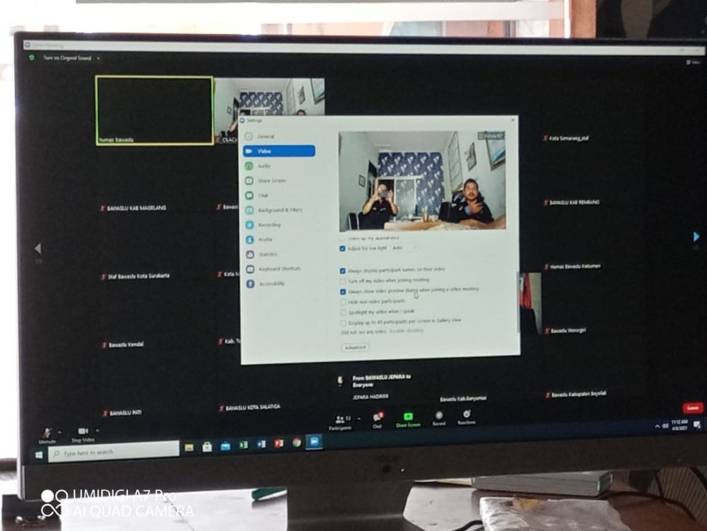 Koordiv Penyelesaian Sengketa Kabupaten/Kota Se Provinsi Jawa Tengah Mengikuti Rapat Daring Bahas Progam Kerja Divisi Penyelesaian Sengketa Tahun 2021