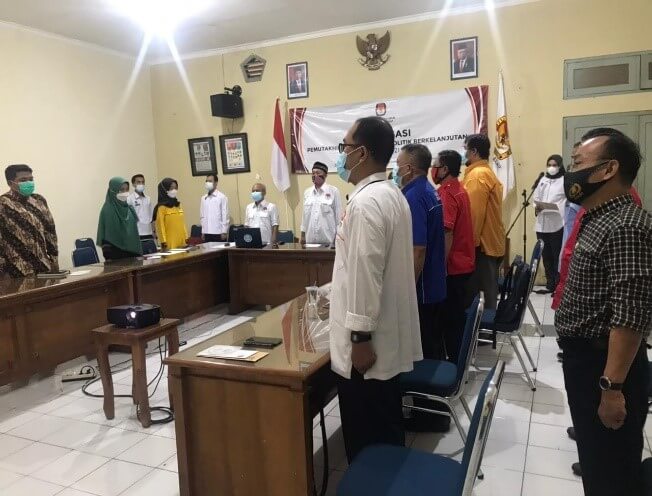 Bawaslu Kabupaten Cilacap Hadiri Sosialisasi Pemutakhiran Data Partai Politik Kabupaten Cilacap Tahun 2021