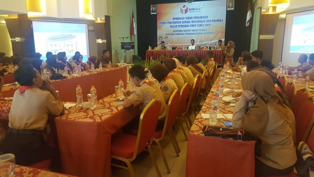 Bawaslu dan Pramuka di Cilacap Sepakat Awasi Pemilu