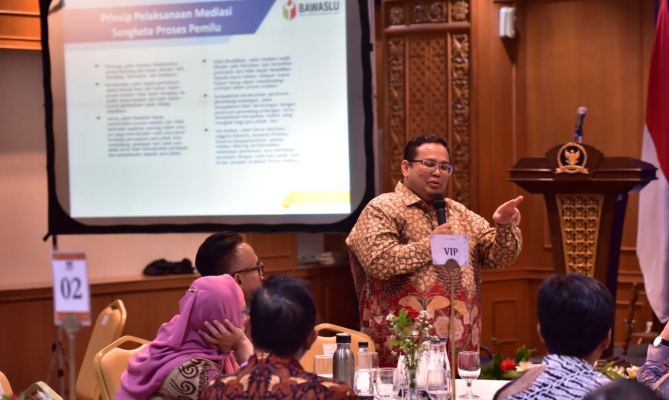 Di Komnas HAM, Bagja Sampaikan Prinsip Pelaksananaan Mediasi Bawaslu