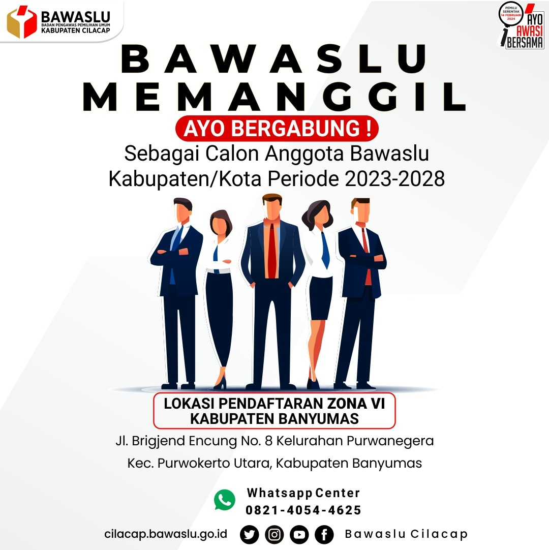 Seleksi Bakal Calon Anggota Bawaslu Kabupaten/Kota Periode 2023-2028