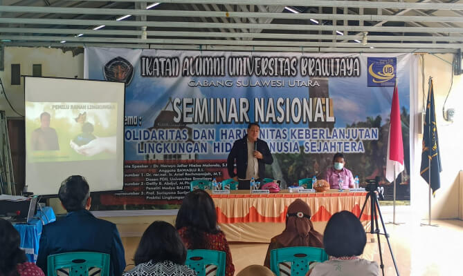 Herwyn Gaungkan Pemilu Ramah Lingkungan dalam Seminar Alumni Universitas Brawijaya