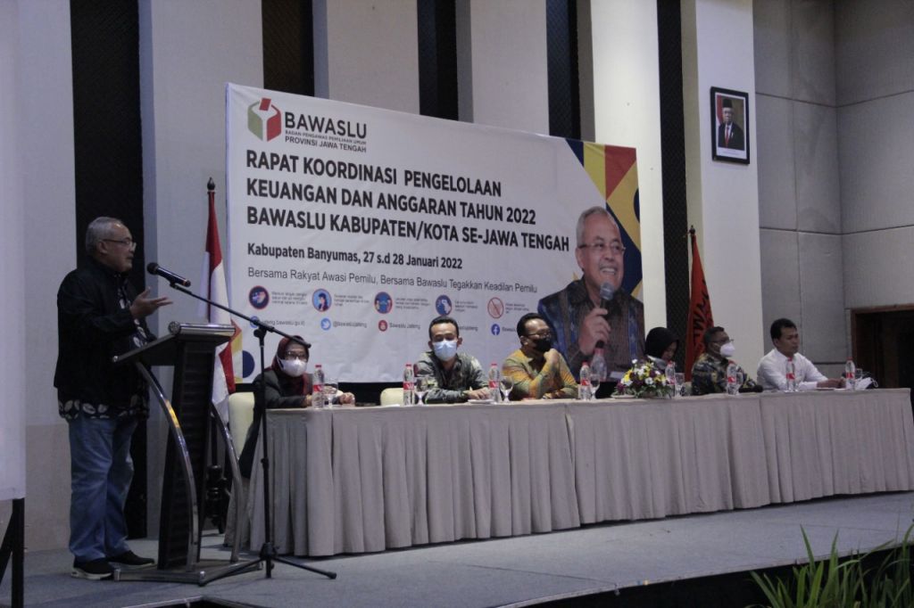 Bawaslu Jateng Koordinasi Pengelolaan Keuangan dan Anggaran 2022