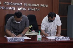 Bawaslu Teken MoU dengan Mappilu PWI Jateng