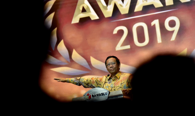 Sambutan Bawaslu Award 2019, Mahfud: Inilah Kehebatan Lembaga Independen
