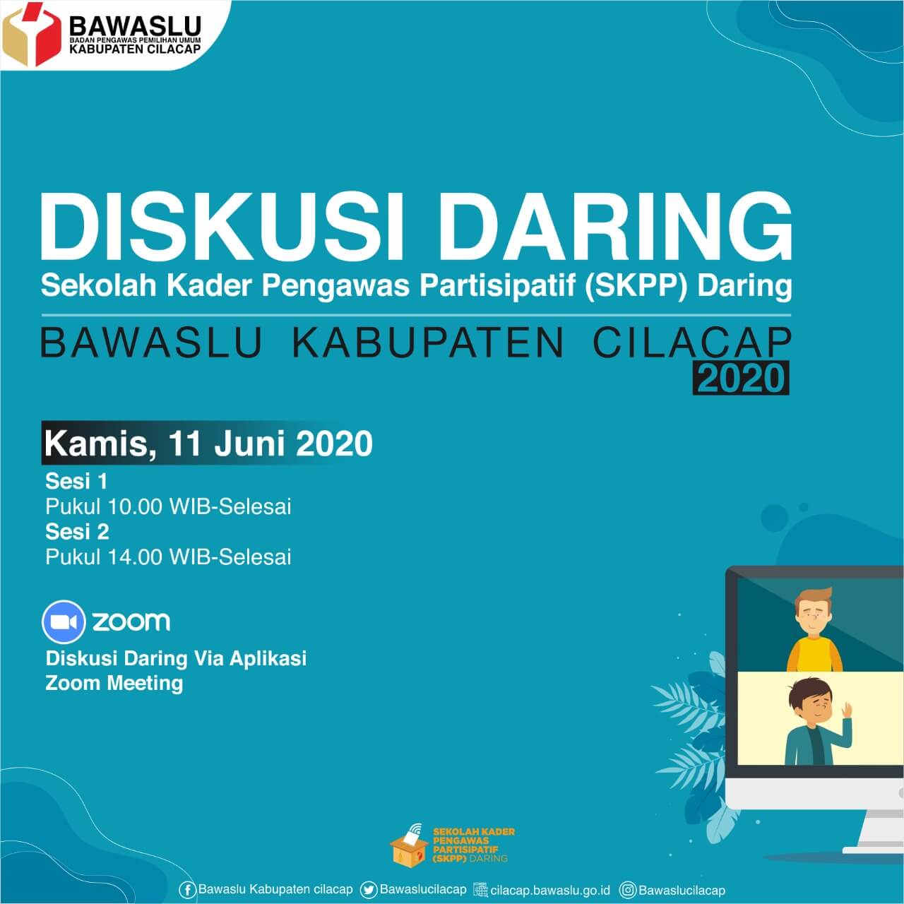 Jadwal Web Diskusi SKPP Bawaslu Kabupaten Cilacap