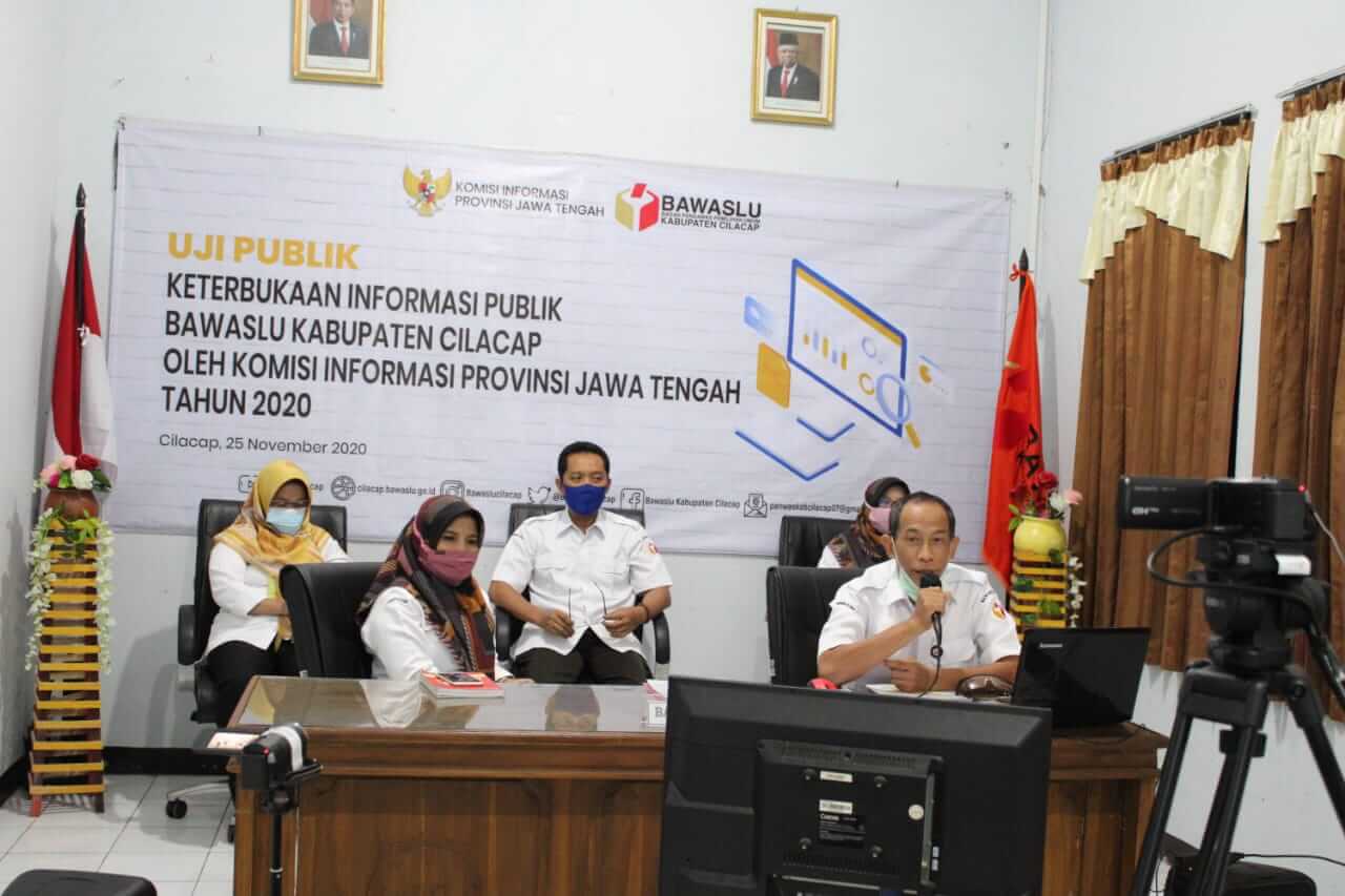 Bawaslu Cilacap ikuti Uji Publik yang diselenggarakan oleh Komisi Informasi Jateng