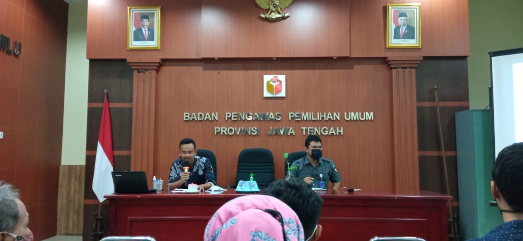 Bawaslu Cilacap Hadiri Rapat Koordinasi Pelayanan Informasi Bawaslu Kab/Kota se-Jateng