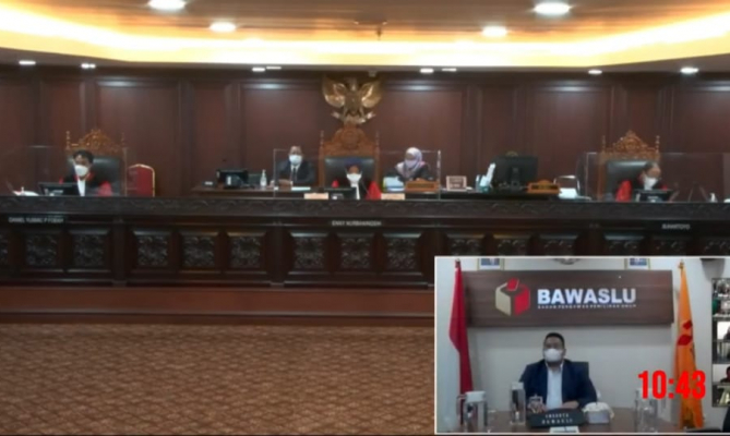 Hadiri Sidang PHP Kabupaten Labuhanbatu, Bagja Sampaikan Hasil Supervisi Pengawasan PSU ke MK