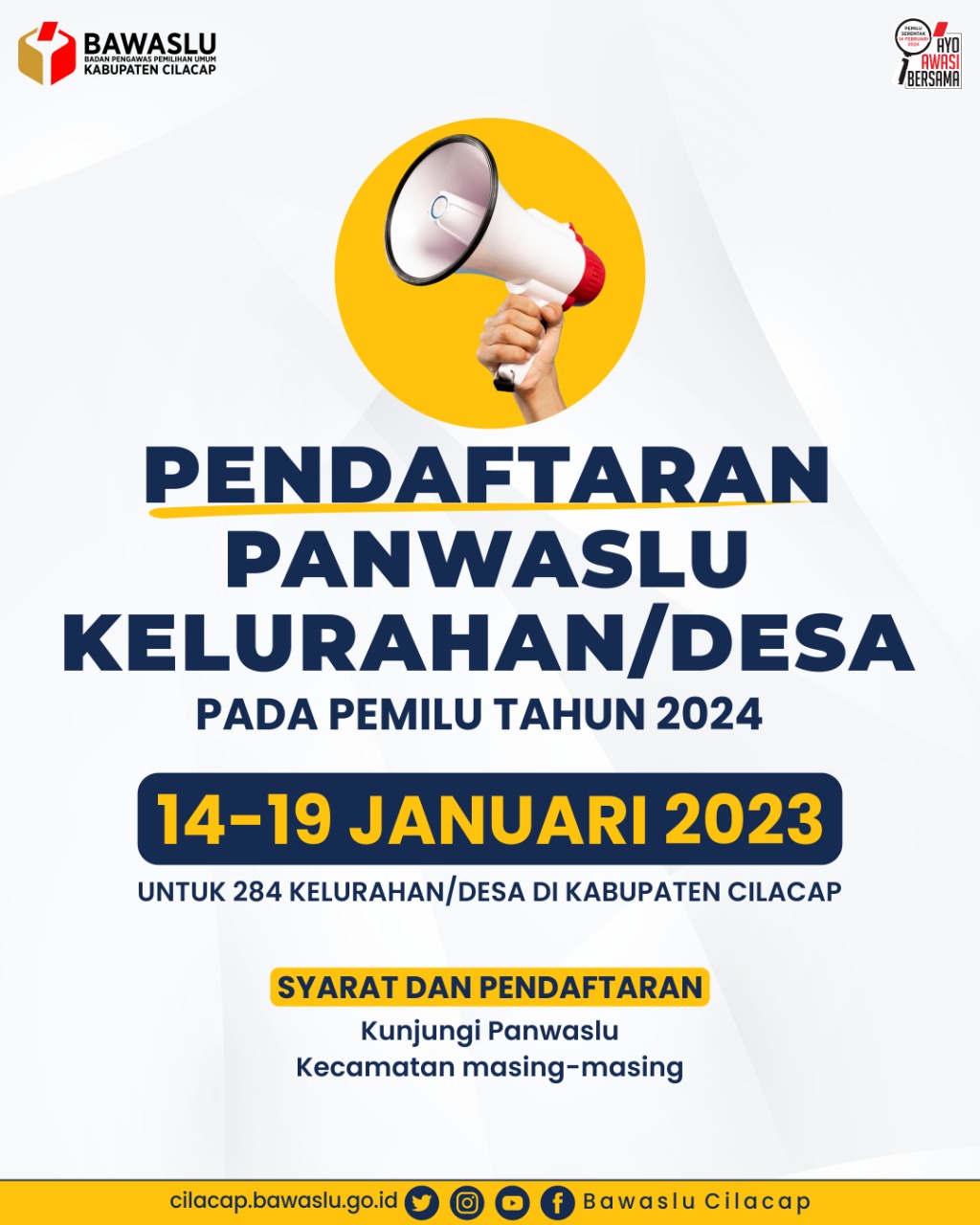 Pendaftaran Panwaslu Kelurahan/Desa Segera Dibuka