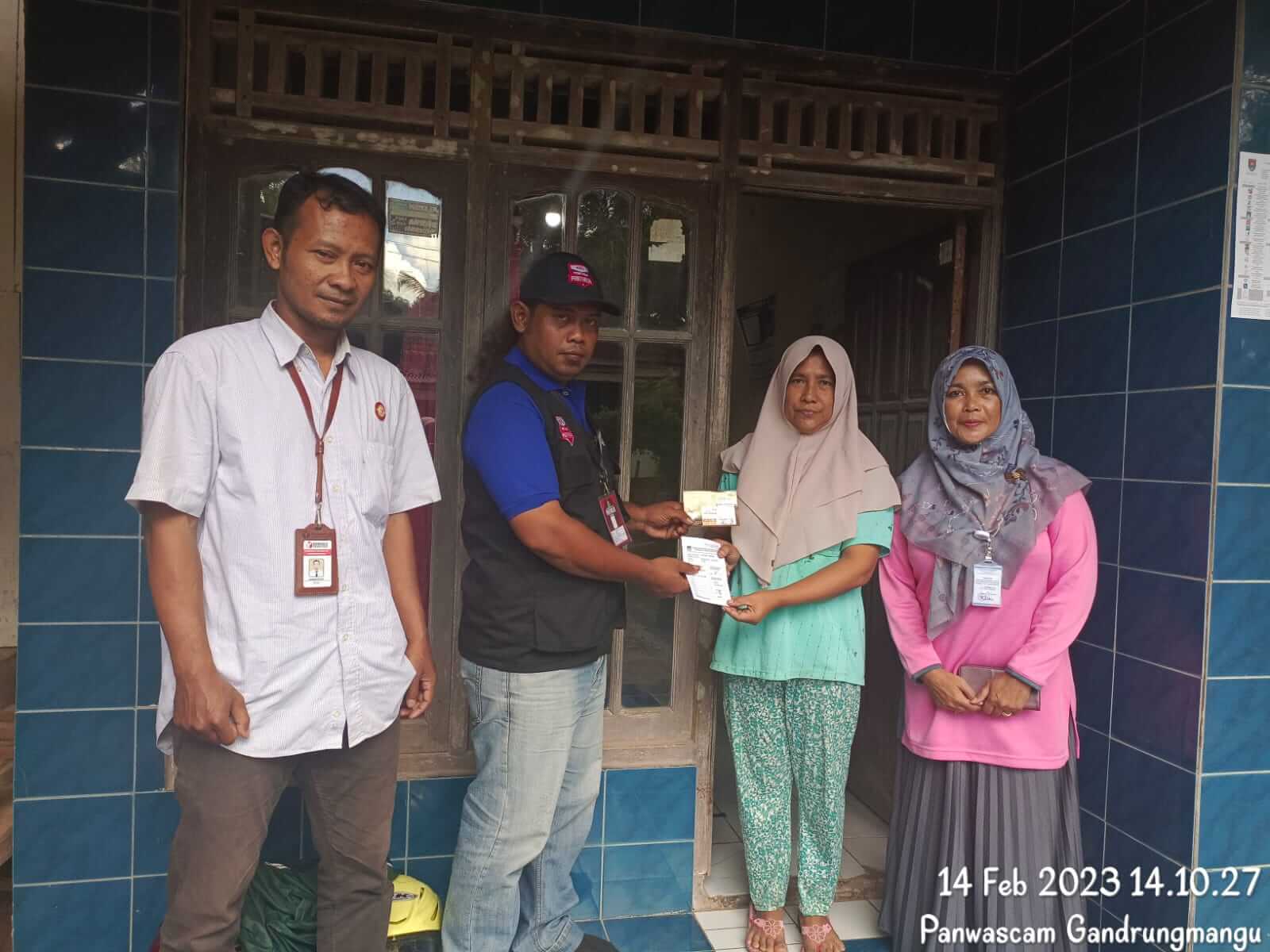 Mengawal Hak Pilih, PKD Desa Rungkang beserta Panwascam Gandrungmangu melaksanakan Pengawasan Coklit.