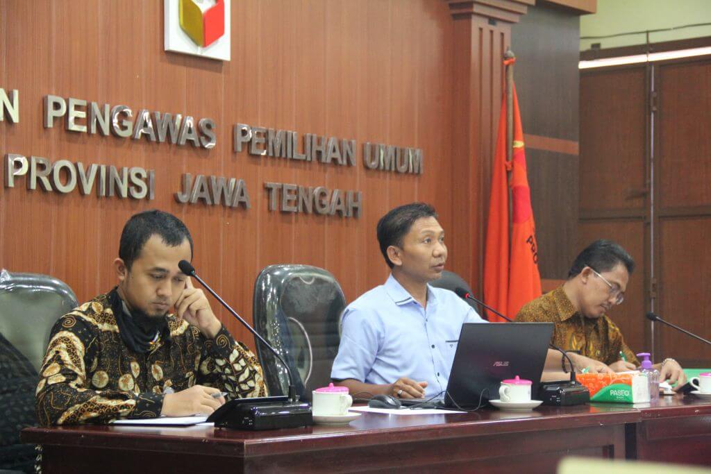 Vidcon Mekanisme Musyawarah Penyelesaian Sengketa Pemilihan Tahun 2020, dengan Bawaslu Provinsi Jawa Tengah