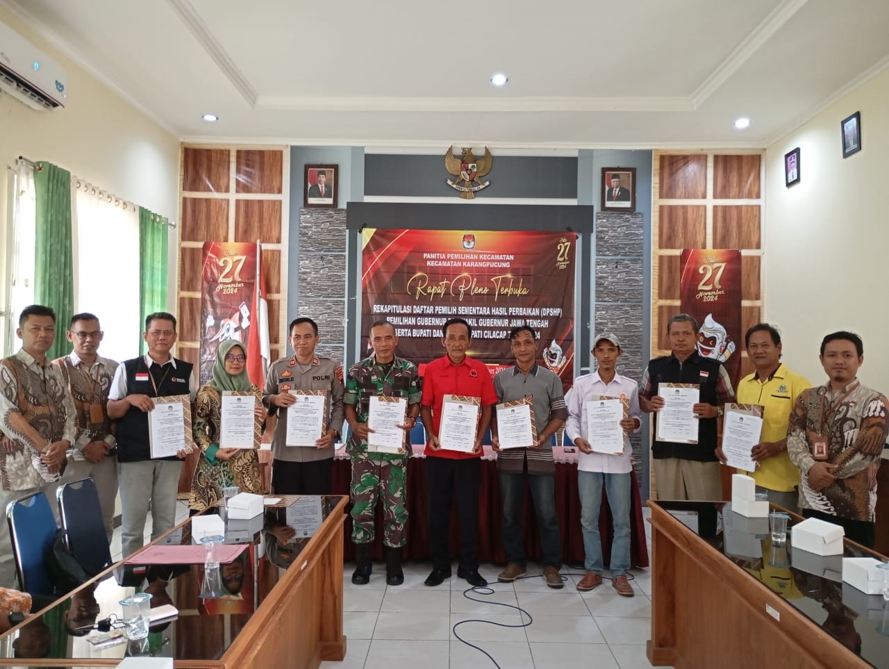 Pengawasan Rapat Pleno Terbuka Pengawasan Dpshp Kecamatan Karangpucung