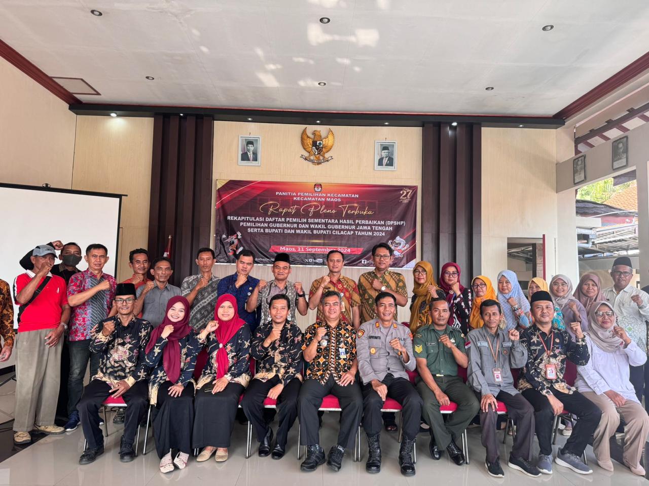 Pengawasan Pleno DPSHP Tingkat Kecamatan Maos