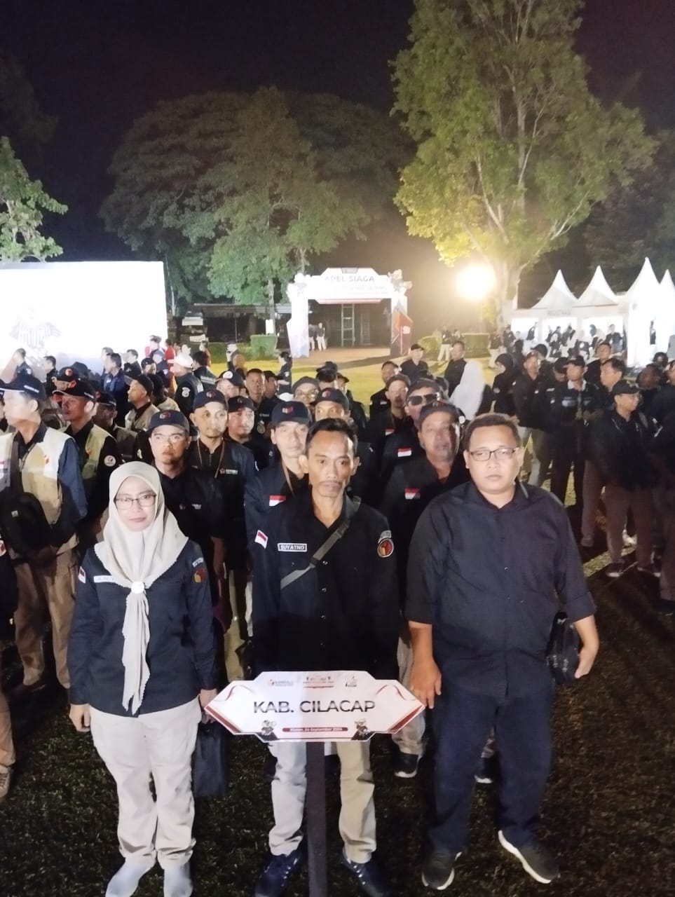 Bawaslu Cilacap Ikuti Apel Siaga Sesarengan Ngawasi Kampanye Pemilihan Tahun 2024 di Candi Perambanan