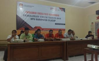 Bawaslu Kabupaten Cilacap Mengikuti Evaluasi Kampanye Pemilihan Umum Tahun 2019