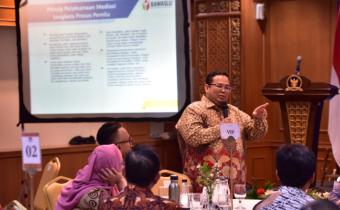 Di Komnas HAM, Bagja Sampaikan Prinsip Pelaksananaan Mediasi Bawaslu