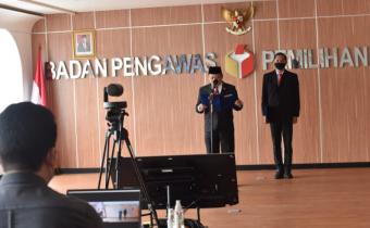 Lantik PAW Anggota Bawaslu Kabupaten Minut, Abhan: Semoga Tak Terulang PAW Akibat Putusan DKPP