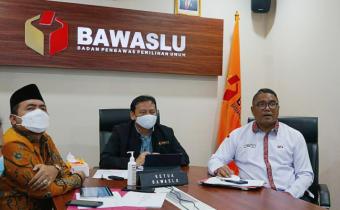 Cek Persiapan PSU via Daring, Abhan Minta Bawaslu Daerah Pelajari Putusan MK