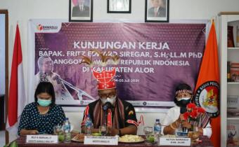 Di Alor, Fritz Tekankan Pentingnya Peningkatan SDM Pengawas Hingga Hingga Tingkat Ad Hoc