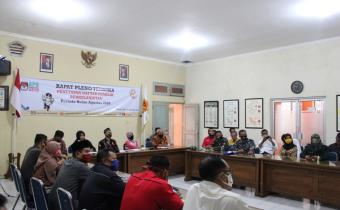 Bawaslu Kabupaten Cilacap Hadiri Rapat Pleno Pemutakhiran Data Pemilih Periode Bulan Agustus 2020