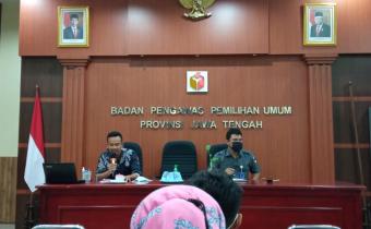 Bawaslu Cilacap Hadiri Rapat Koordinasi Pelayanan Informasi Bawaslu Kab/Kota se-Jateng