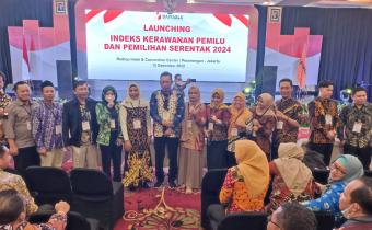 Launching IKP Pemilu dan Pemilihan Serentak 2024, Kabupaten Cilacap Level Sedang
