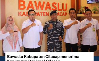 Sinergitas Bawaslu Cilacap dan Danlanal Cilacap pada Pemilu 2024
