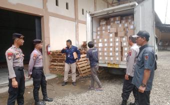 Pengawasan Kedatangan Logistik Tinta dan Kabel Ties - Selasa, 24 September 2024