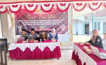  Panwascam Binangun monitoring pengawasan pleno rekapitulasi DPSHP yang dilaksanakan serentak di semua desa di kecamatan Binangun