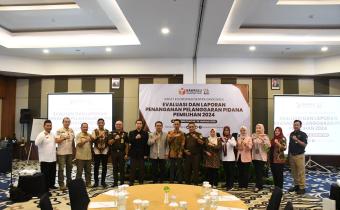 Rapat Koordinasi Sentra Gakkumdu Evaluasi dan Laporan Penanganan Pelanggaran Pidana Pemilihan 2024